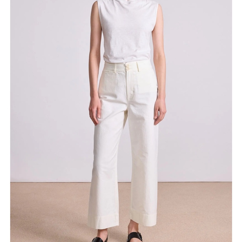 Apiece Apart Merida wide leg pants cream size 2